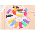 Multi-Color Fashionable Silicone Fish Bone Cable Winder